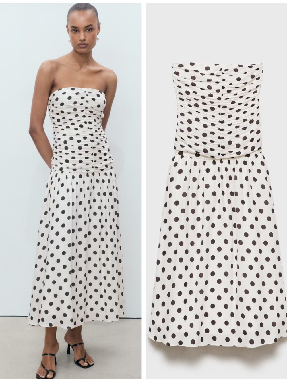 MANGO Polka Dot Dress